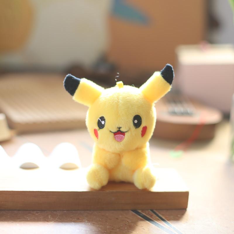 Adorable And Cute Long-haired Pikachu Plush Toy Keychain Soft And Cuddly Charm