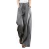 2026 Spring/Summer Women's High Waist Cotton Linen Wide Leg Floor-Length Pants