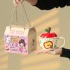 Creative High Value Apple Mug To Give Friends and Sisters Water Cup with Lid Practical Birthday Gift Meaningful