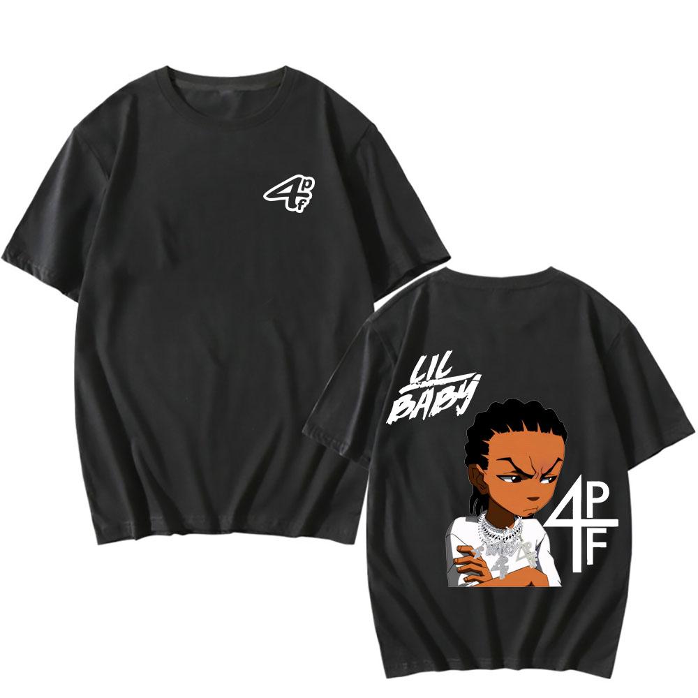 

Lil T-Shirt Cartoon Funny Print Harajuku Grunge Cotton Tee-shirt Short Sleeve Round Neck Tshirt Ropa Hombre Vintage Clothes 4XL