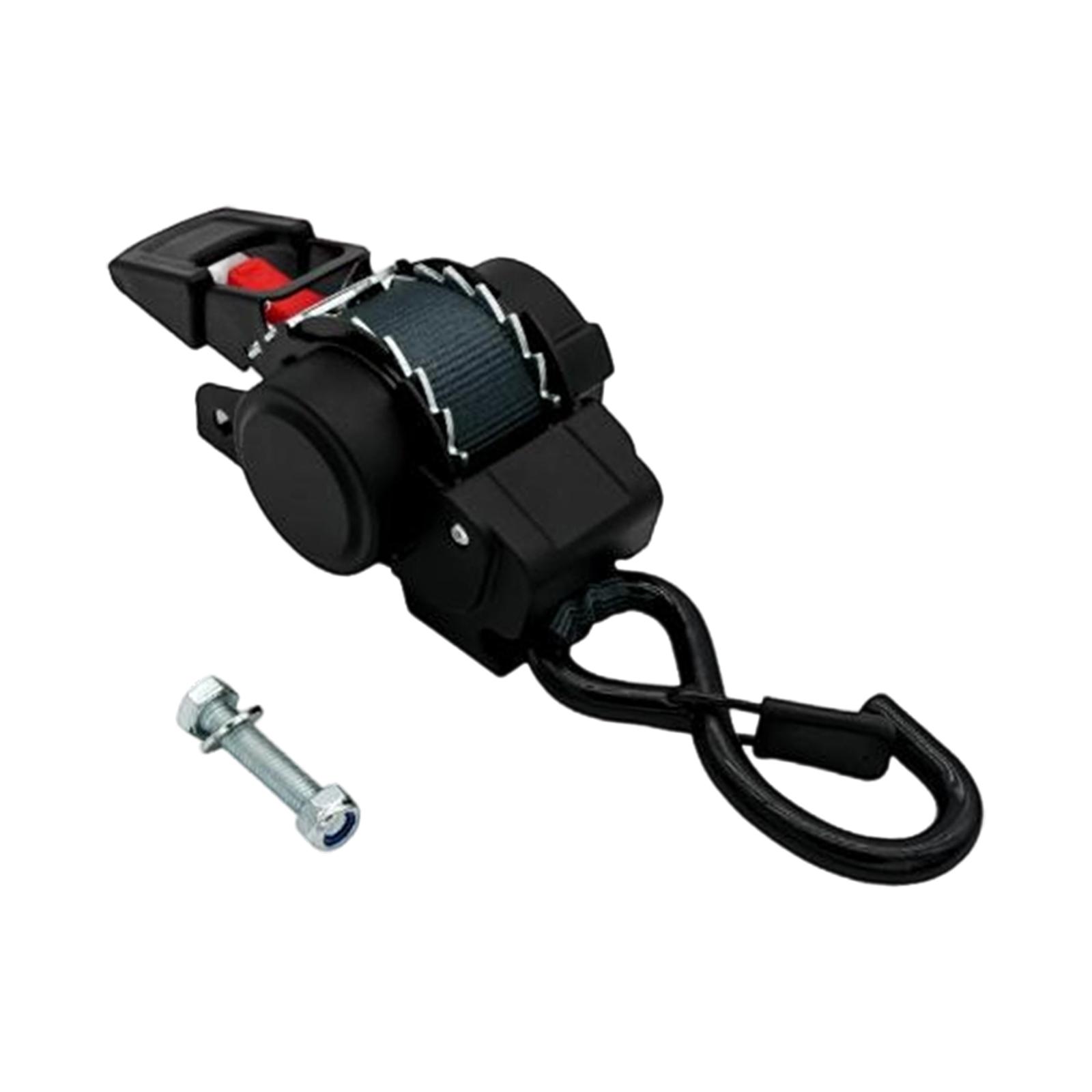 Retractable Ratchet Strap With Single Hook