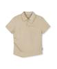 Yusentig Double Collar Slim Asymmetrical Collar T-Shirt Beige Aw5Me43391