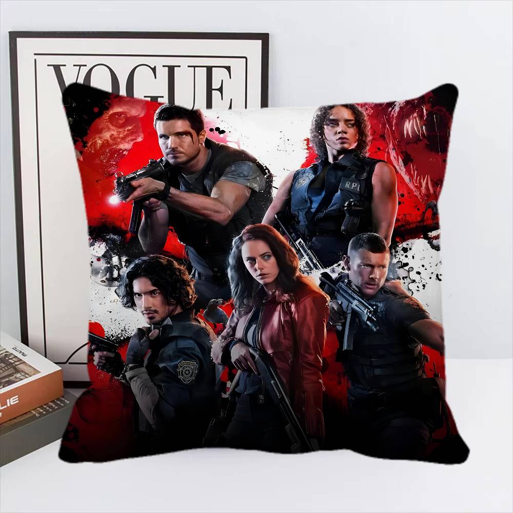 GAME E-Evils Cool R-Resident Pillow Case Square Pillow Bedroom Sofa Leisure Comfort Cushion Home Decoration