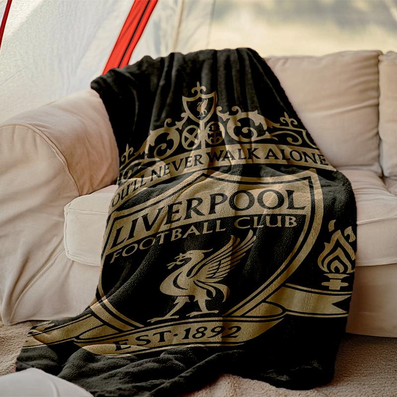 Liverpool FC Blanket, Valentine's Day, Halloween, Thanksgiving Gift Blankets, Home Blanket for Bed and Couch Use
