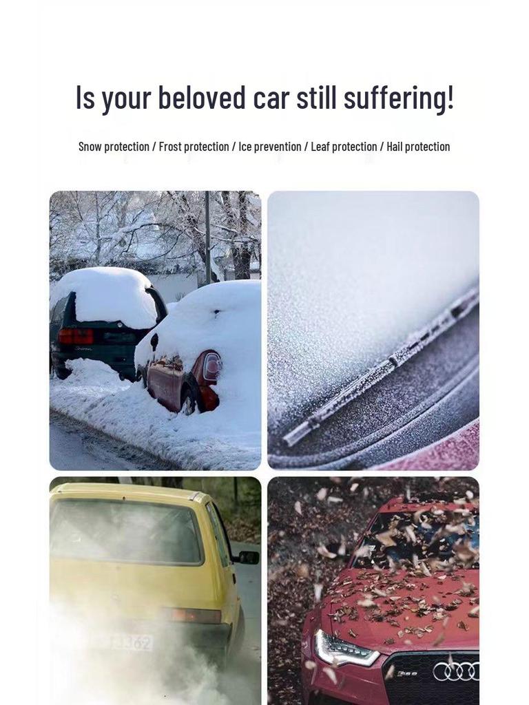 Enhanced Universal Car Cover for Thousands of Models - Sun, Heat, Frost, and Snow Protection - All-Season, Custom Fit