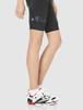 Ladies' Cycling Bib Shorts, Grey Logo, Standard Pad