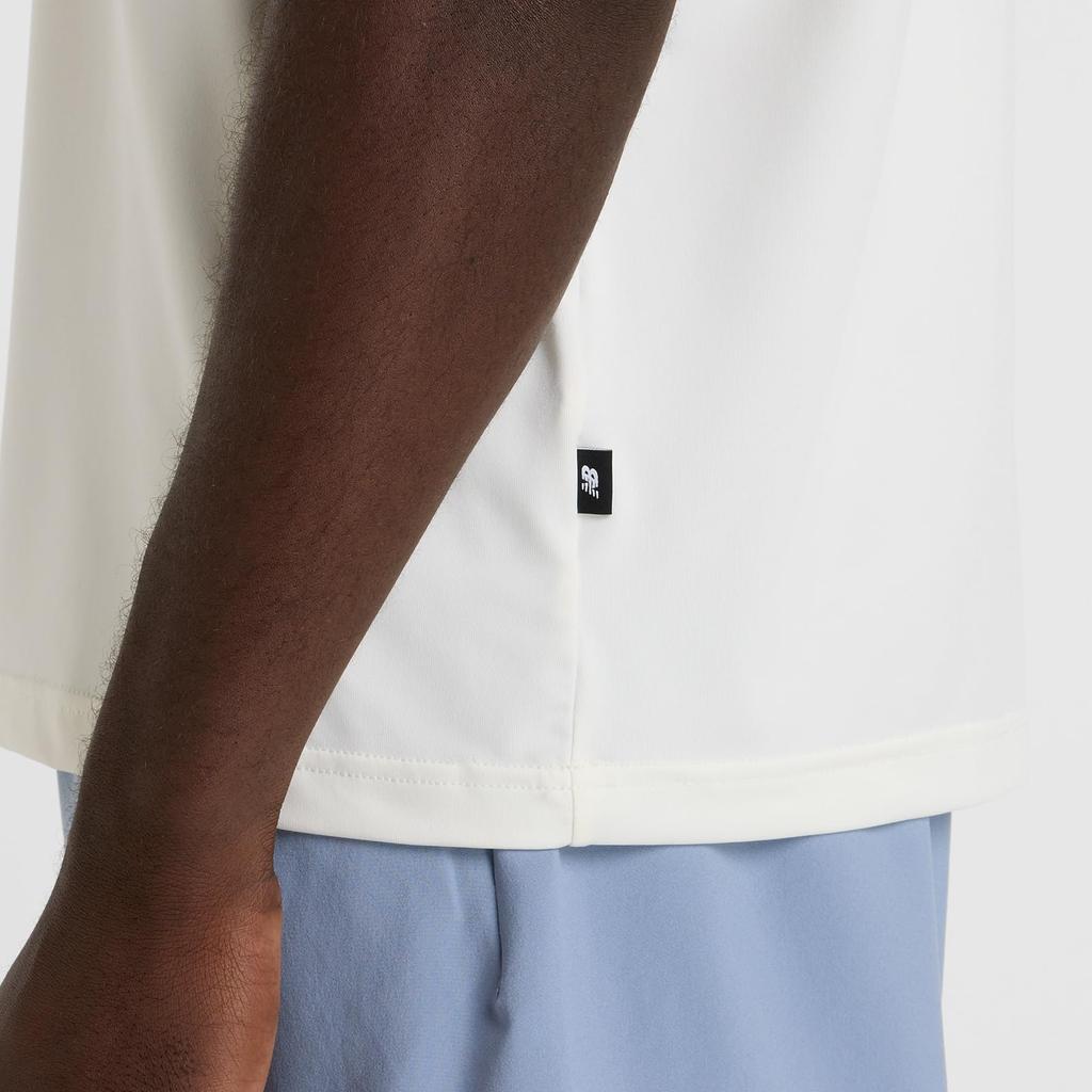 Short Sleeve Short Sleeve Dry Quick Dry Breathable Moisture Wicking Training Wear SST [New Balance] T-Shirt (AMT51510) Men's (Sea Salt)