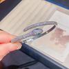 Gold-Plated Zircon Snake Bangle – Luxury Statement Bracelet in National Style