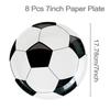 Soccer Cake Topper Boy Girl Soccer Happy Birthday Cupcake Toppers Party Dessert Football Theme Party Baby Shower Baking Supplies