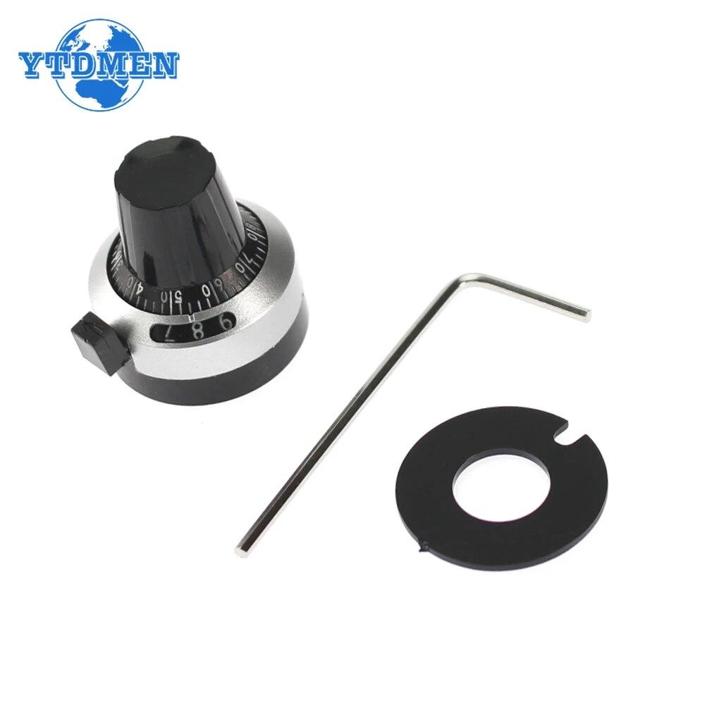 1 Set- Multi Turn Potentiometer Dial Digital Knob Cap 6.35/4mm for 3590S WXD3  Potentiometer