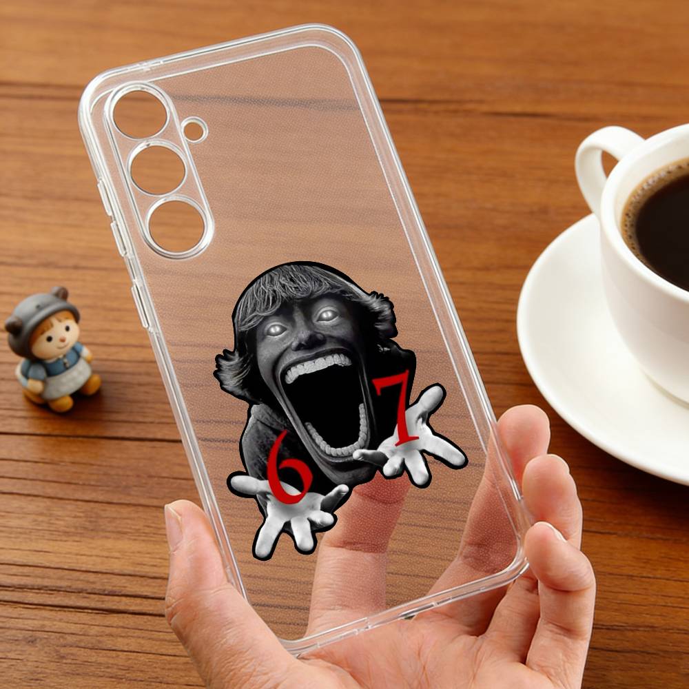 67 S-SIX-X S-SEVEN-N Art Phone Case For Samsung S25,24,21,22,23,30,Ultra,20,Plus,Fe,Lite,Note Transparent Cover