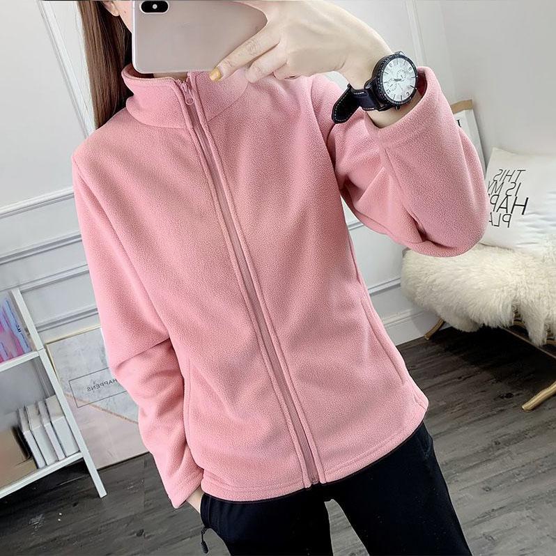 Chaqueta Polar de Moda para Mujer para Correr, Senderismo, Viajes, Camping, Abrigo para Exteriores