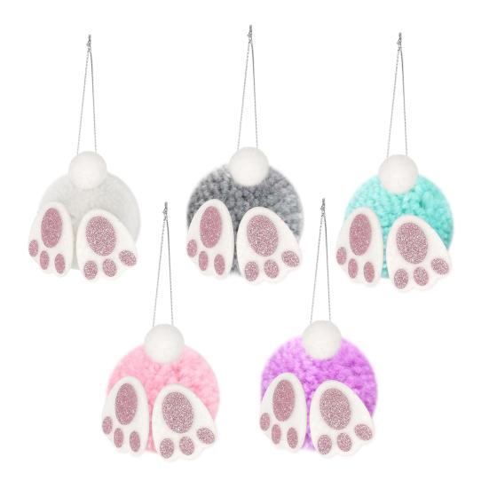 Påskhänge med Hängande Snöre Non-Woven Påskhare Rumpa Öra Hänge Säsongsmässig Högtidsdekoration