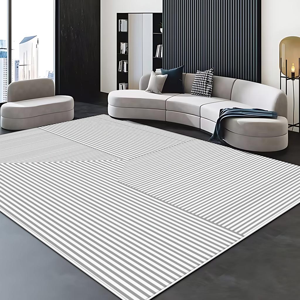 Simple Style Big Size Carpet for Living Room Non-slip Soft Bedroom Decor Aesthetic Rug Lint-free Coffee Tables Mat Easy Clean