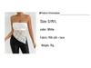 Spring/Summer 2026 Hot Selling Women's Asymmetrical Lace Spliced Bandeau Top
