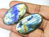 Blue Labradorite Oval Shape 2Pcs Crytsal Loose Natural Gemstone 44-44MM SK-1565