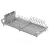 Expandable 2 Level Dish Drainer With Removable Storage For Small Kitchen Countertop Space Saving Design