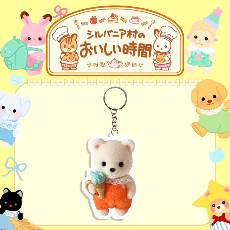 

Cute Baby Acrylic Keychains Pendant Poodle Cartoon Accessories Ornament Keyrings Backpack Decoration Gifts