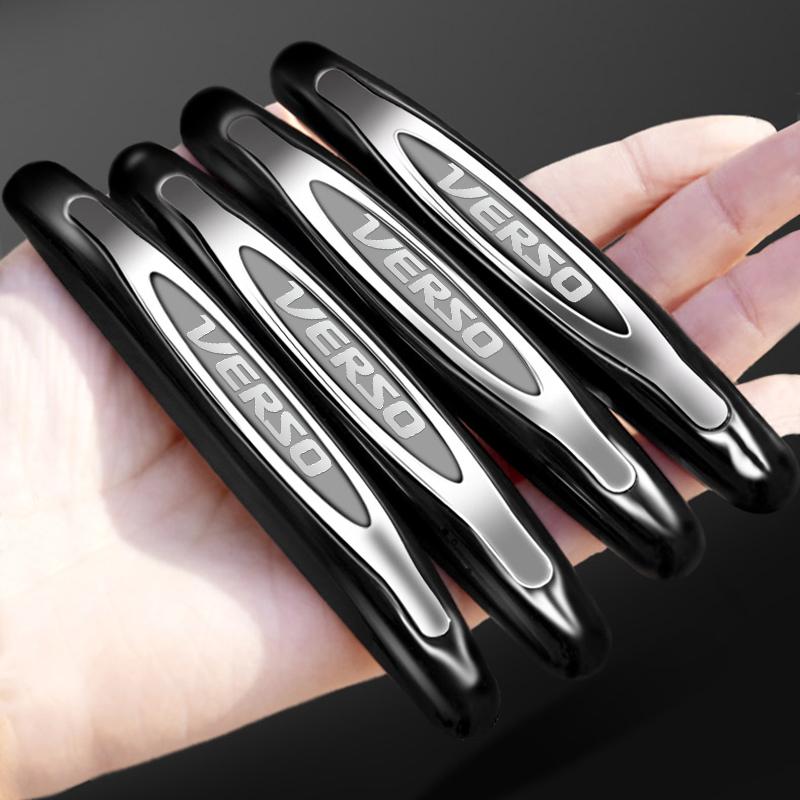 4Pcs For Toyota Verso Car Door Handle Anti-Scratch Protective Strip Sticker Accessories Car Styling