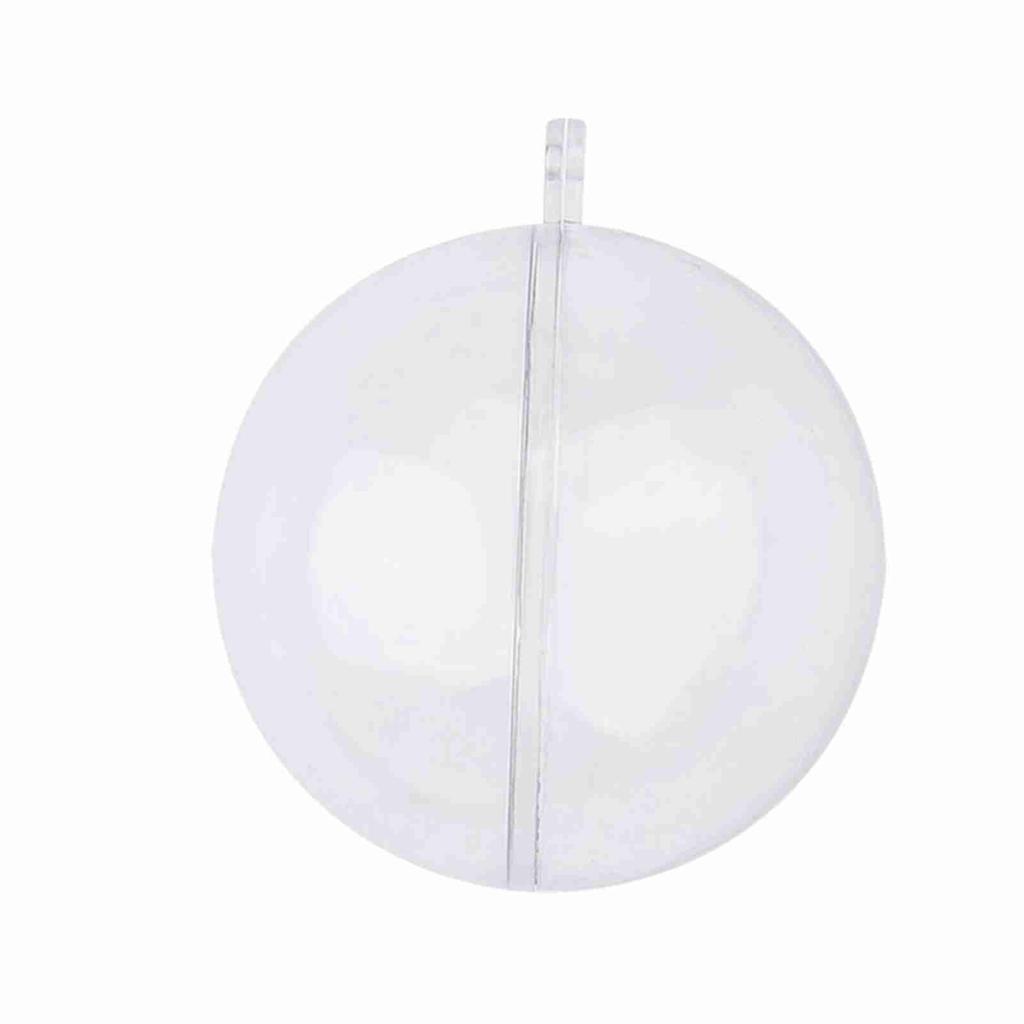 20Pcs Fillable Clear Plastic Ball Wedding Christmas Decoration Ornaments (8cm)