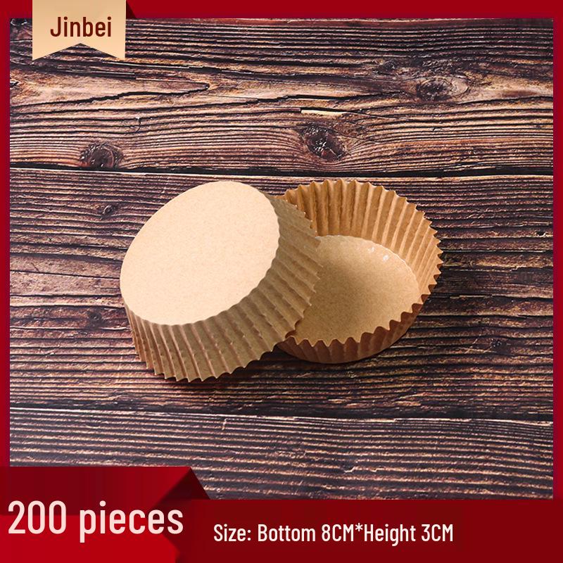 Heat-Resistant Laminated Baking Cups, Oil-Proof Cake & Bread Trays, Set of 200