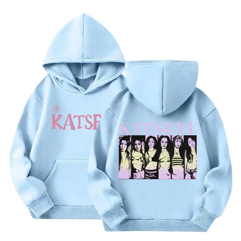 Kids Long Sleeve Letter Print Hooded Sweatshirt Pullover
