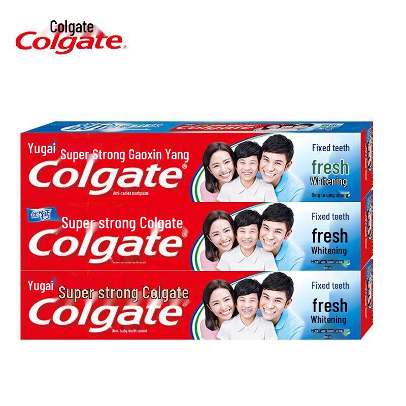 Colgate Ultra Strong Anti-Cavity Fresh Toothpaste, 140g 3-Pack