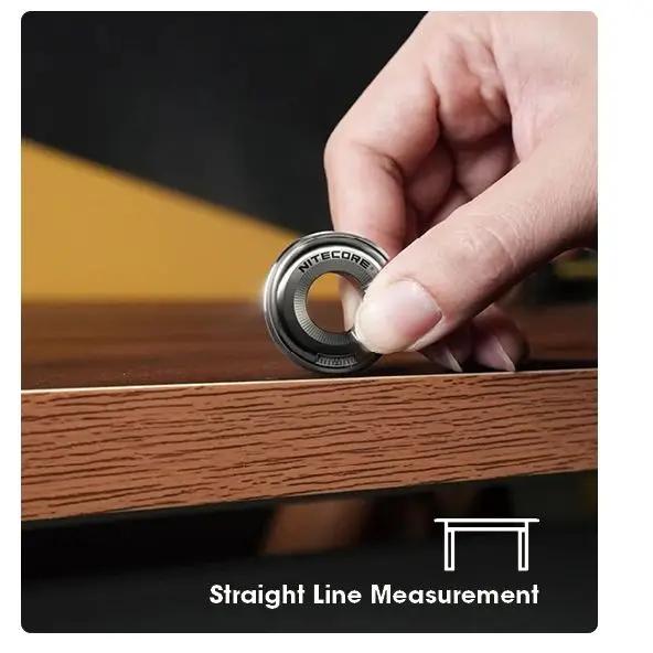 Nitecore Halo 10 Curve Measure Ring Titanium Alloy 10CM Curve Measurement Tool EDC Fidget Toy Pendant Ornament