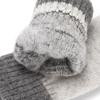 Cashmere-Like All Fingers Mittens Solid Color Fur Knitted Gloves Winter Gloves  Women Girl