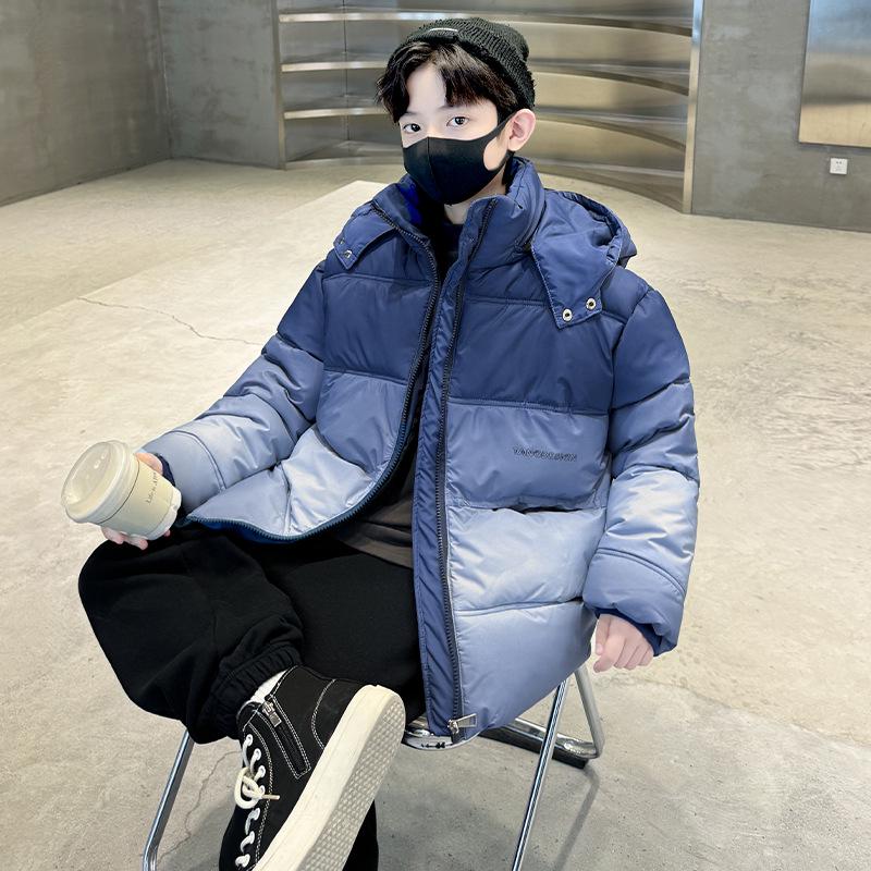 Boys' Winter 2025 Cotton-Padded Jacket - Thickened Down Coat for Kids