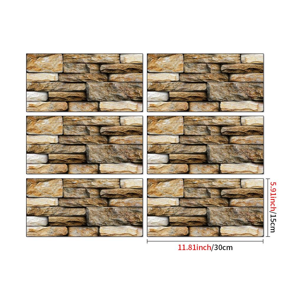 Industrial Style Retro American Tile Sticker, Self-Adhesive Waterproof Pvc Wall Decoration Kitchen Bedroom Wall Sticker Wallpaper