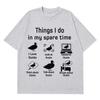 Funny Duck Meme Vintage Tshirt Men Women Luxury Casual Tshirt pure Cotton Fashion Pop music Streetwear Springsummer