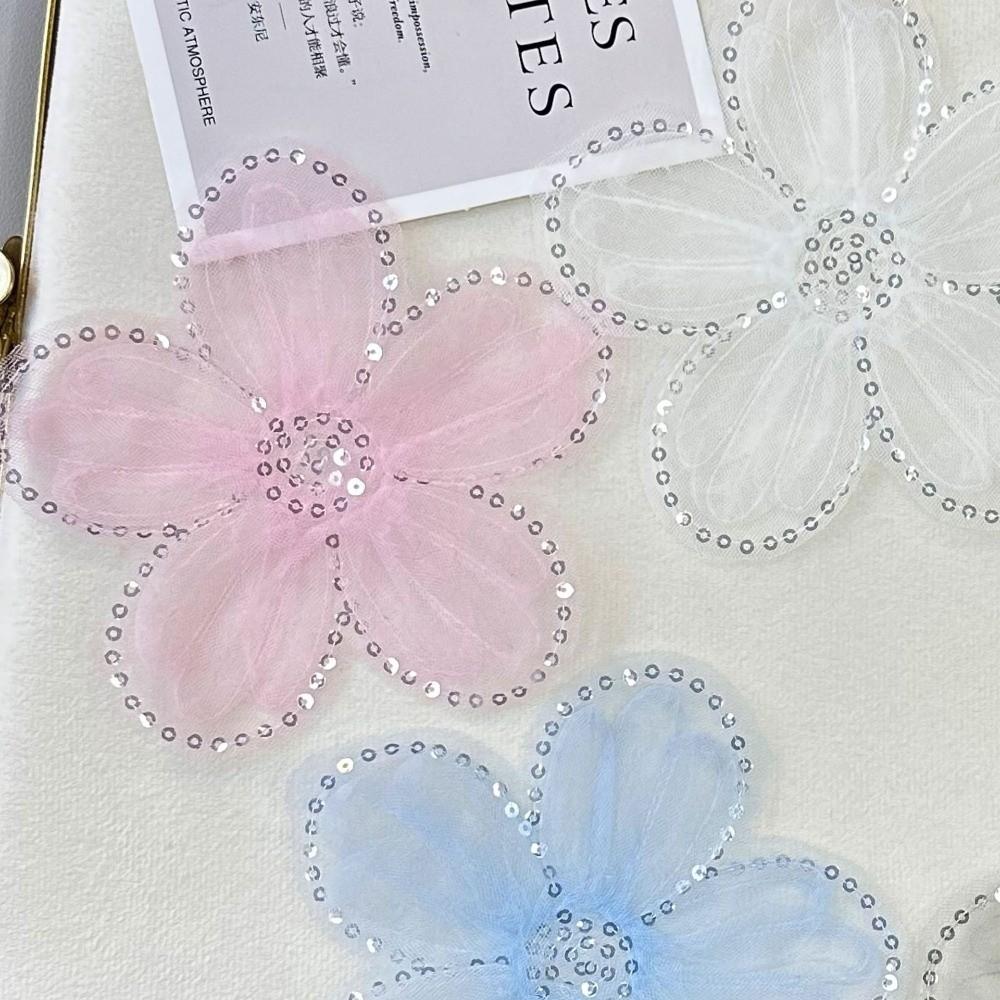 Corsage Organza Floral Patch Mesh Lace Wedding Dress Applique Clothing DIY Accessories