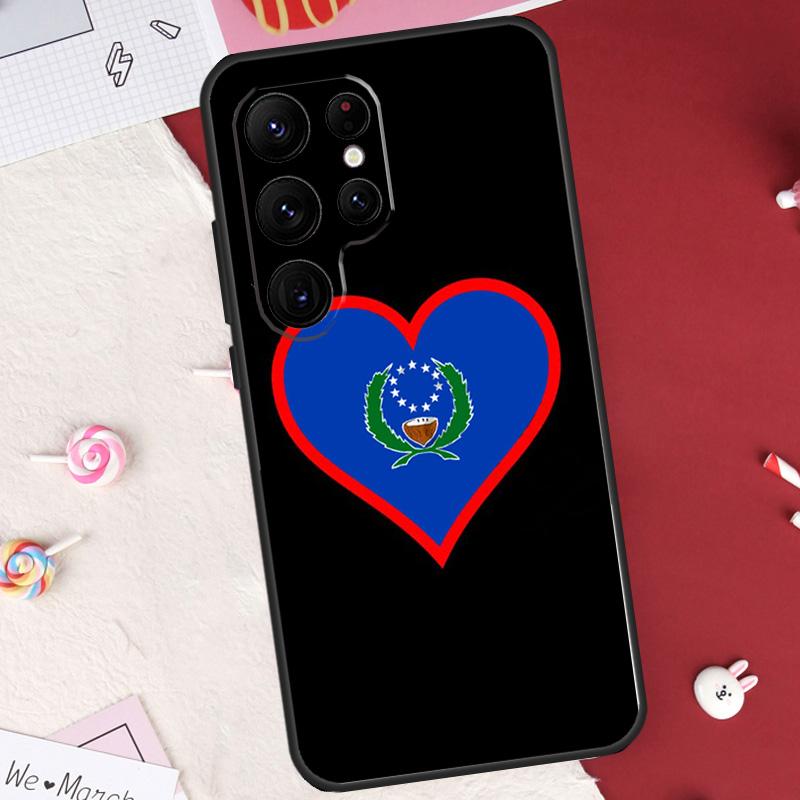 Pohnpei Ponape Flag Case For Samsung Galaxy S26 Ultra S23 S22 S21 S20 S24 S25 Ultra S10 Plus S25 FE Cover Shell