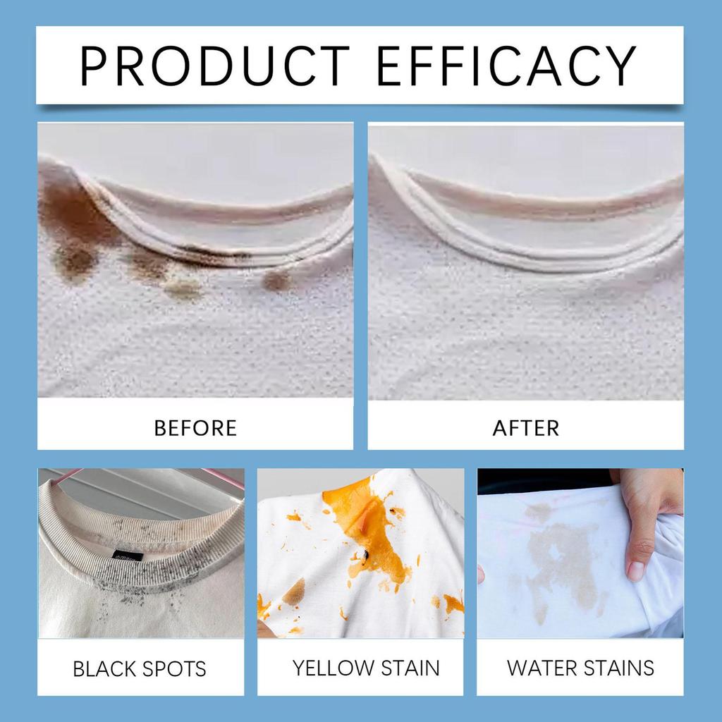 100ML Stain Remover Fabric Stain Remover Spray Stain Yellow Removal Dust Bleached Decontamination Treater Spray Shoe