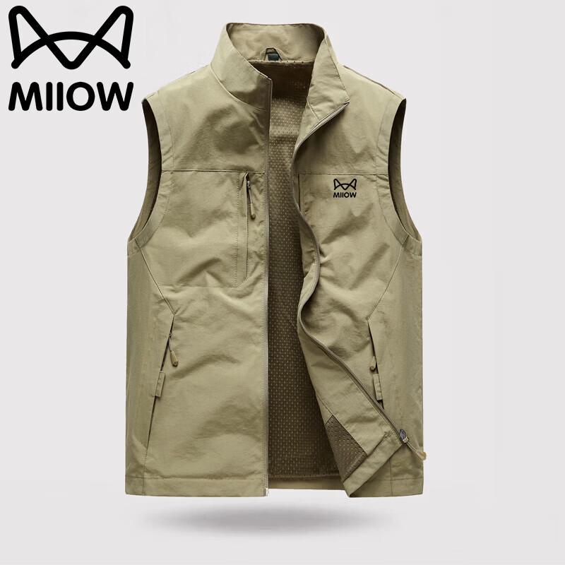 MiiOW Men s Multi-Pocket Outdoor Vest L