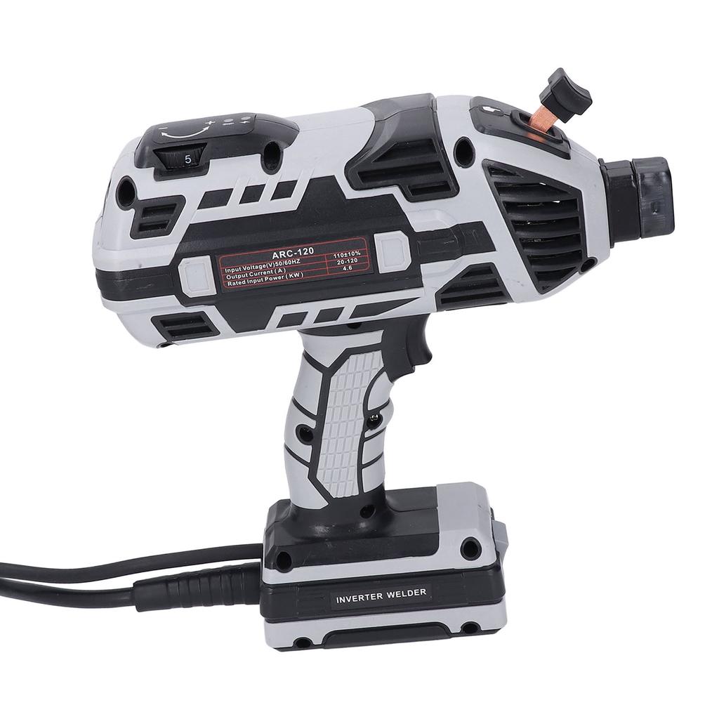 Handheld Welder Kit IGBT Inverter 6 Current Adjustment Electric Arc Welding Machine for 1 16‑1 8 Inch Welding Stick Gray
