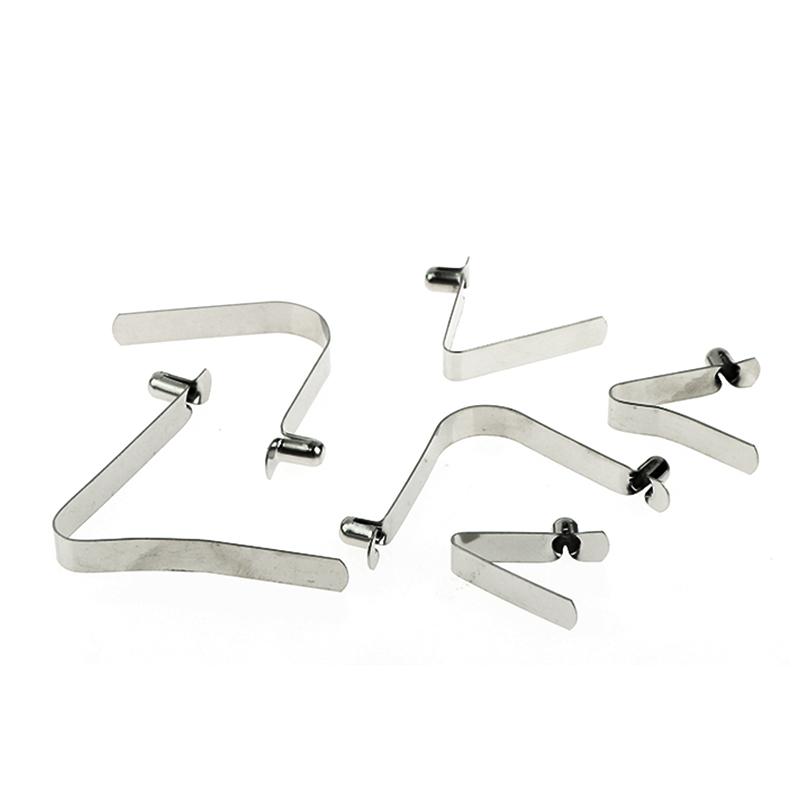 10Pcs V-Shaped Spring Buckle 6Mm Spring Buckle Steel Sheet Vertical Spring Sheet V-Shaped Positioning Spring Sheet