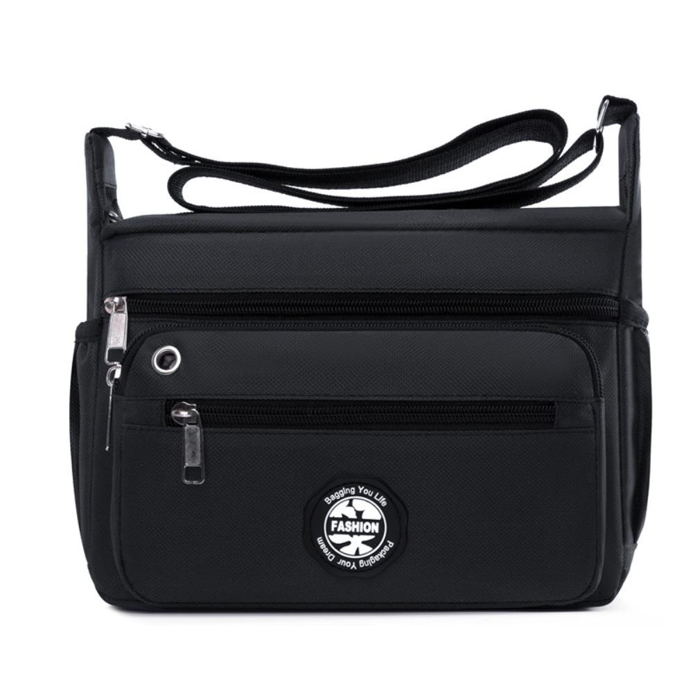 

Commute Crossbody Bag Multi-pocket Men Business Bag Trendy Shoulder Bag Gym чорний