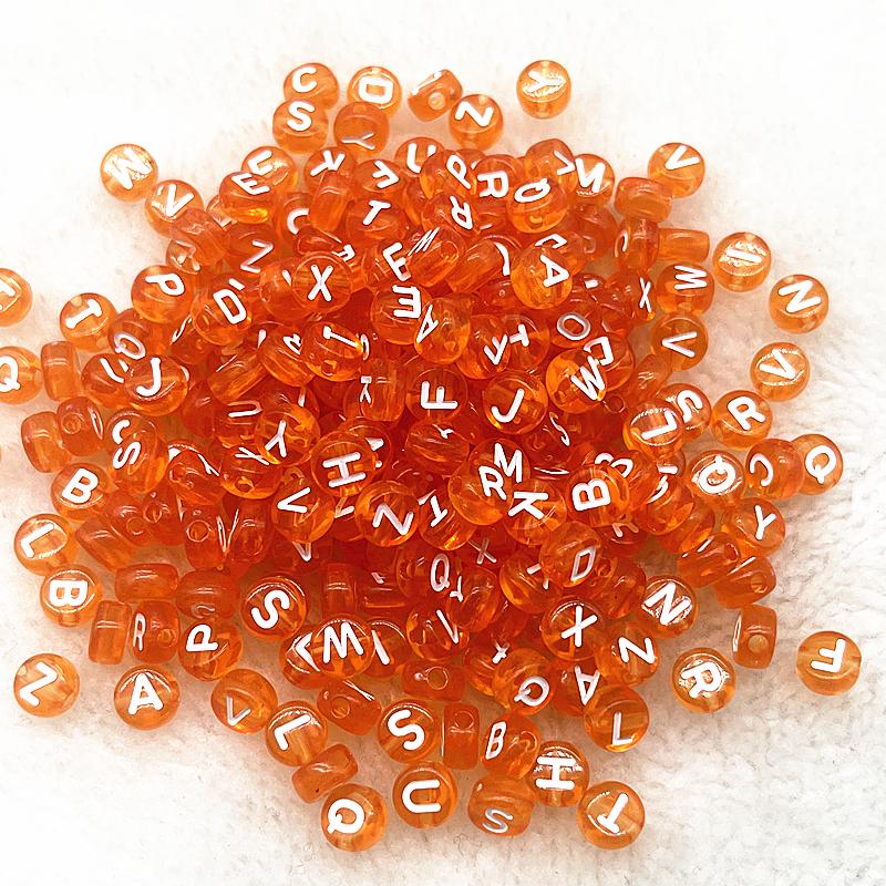 100pcs 7x4mm 6x6mm Russian Korean English Alphabet Letter Beads Charms Beads for Making Jewelry Diy Handmade Bracelets Necklace