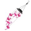 Solar Flamingo Lights Outdoor Lawn Garden Waterproof Hanging Wind Chime Light Sensor Color Change Yard Porch Decor