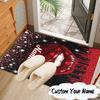 Custom Name Red Lips Art Carpet, Chair Rug,Area Rug for Office Bedroom living rooms bedroom, Doormat decor Christmas fan gifts