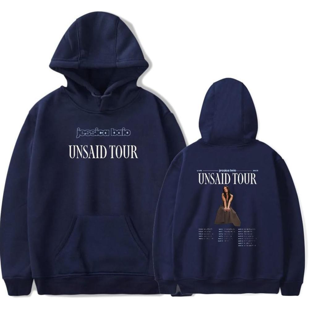 Jessica Baio The Unsaid Tour 2025 Merch Hoodie Women Men Long Sleeve Sweatshirt Fashion Pullover Clothes