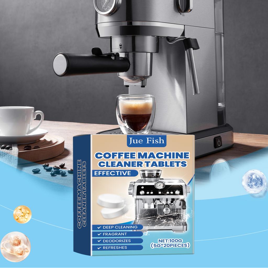Coffee Machine Cleaning Effervescent Tablets–2-in-1 Descaling&Cleaning,Extends Machine Lifespan,Suitable for Home&Commercial Use