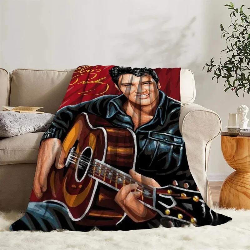 Fleece-Kuscheldecke Elvis-Tagesdecke auf dem Bett Dekorative Sofadecken für die Winter-Schlafzimmerdekoration Boho-Wohnkultur