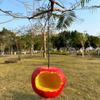 Weather-resistant Bird Feeder Fruit Shape Hanging Feeder, Outside Resin Bowl, Weather-proof Feeding Station for Outdoor Garden Patio Yard