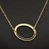 Kvinne 26 engelske bokstaver Ornament Ripple Chain Personlig brevkjede