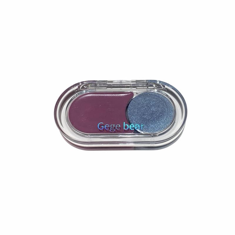 Gege Bear Dual Highlight & Blush Cream for Lips & Cheeks - Natural Brightening Makeup Palette