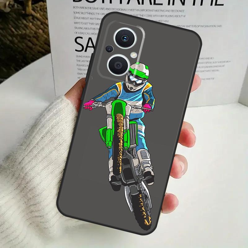 Moto Cross Motorcycle Sports Case For OPPO Reno 8T 4Z 5Z 8 10 11 Pro 4 5 6 7 Lite OPPO Find X6 Pro X3 X2 X5 Lite Cover