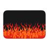 Custom Big Fire Orange Flames Doormat Anti-Slip Entrance Kitchen Bathroom Floor Door Mat Vintage Burning Flame Garden Carpet Rug